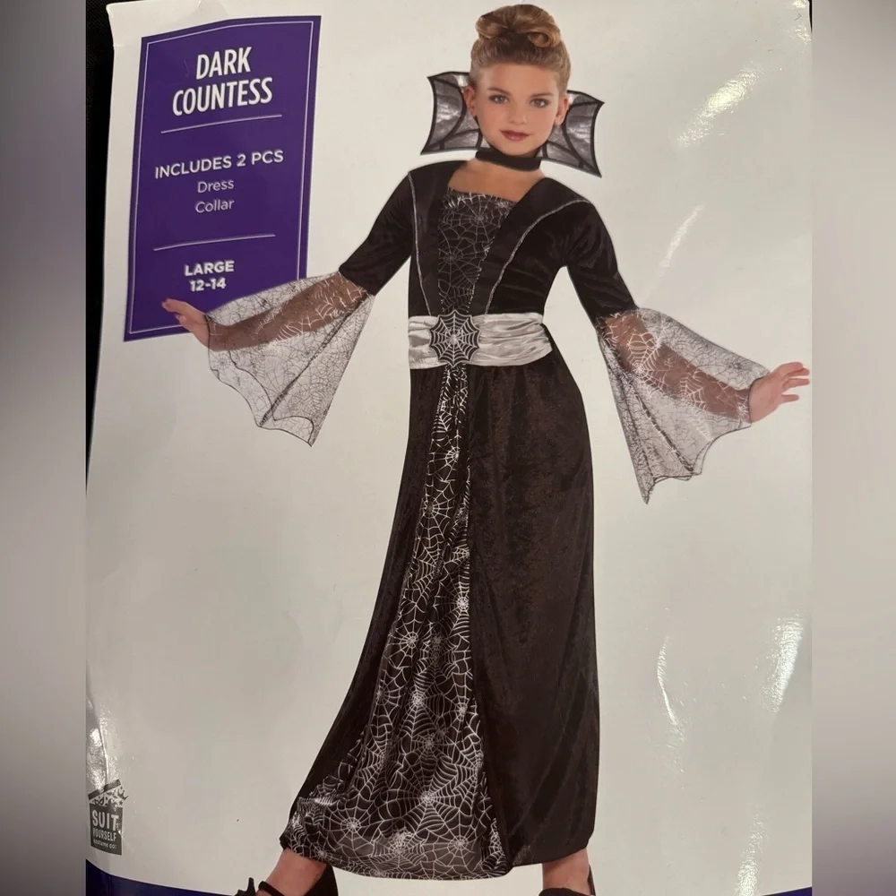 Kids Dark Countess Costume